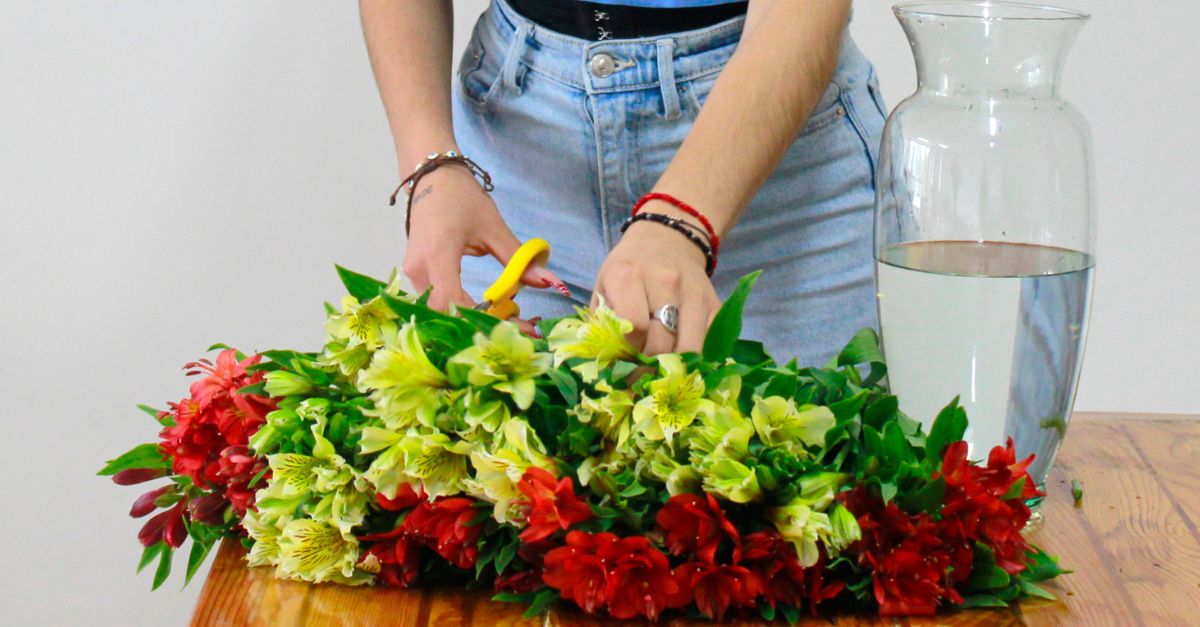 Pasos para armar un ramo de flores en casa