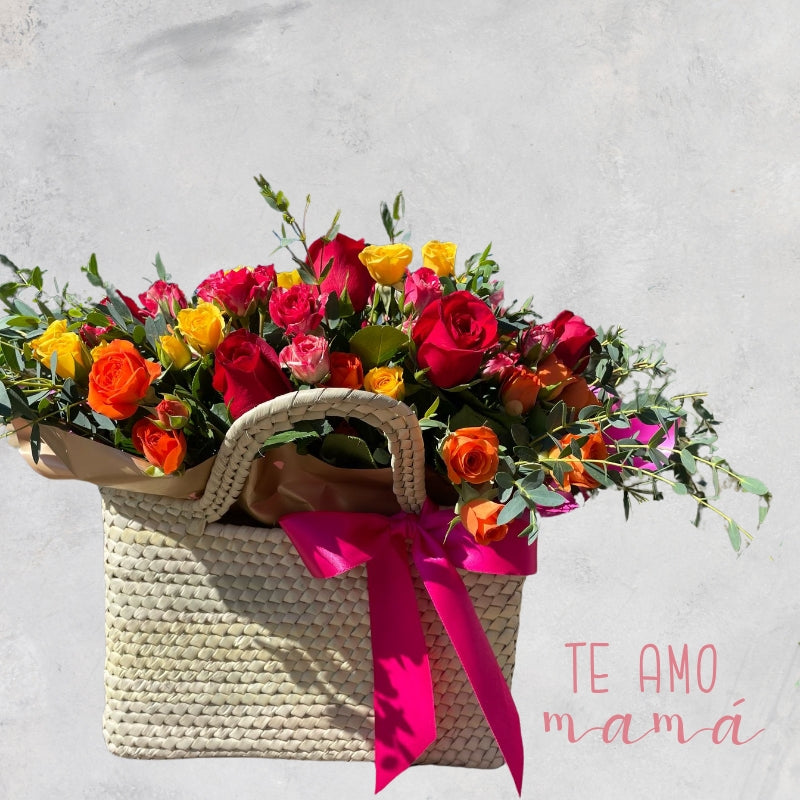Canasta Rosas y MiniRosas - Armonia