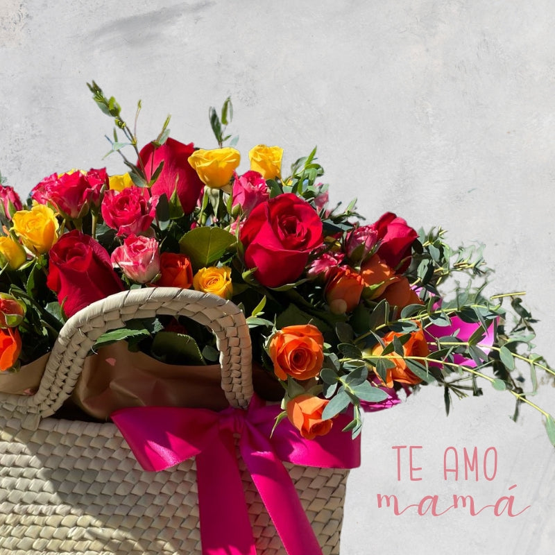 Canasta Rosas y MiniRosas - Armonia