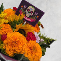 Ramo Cempasúchil, margaritas, girasoles y clavellina- Mixquic