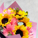 Ramo de Girasoles, Gerberas y Dollar - Cabo