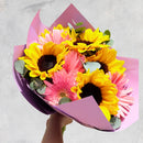 Ramo de Girasoles, Gerberas y Dollar - Cabo